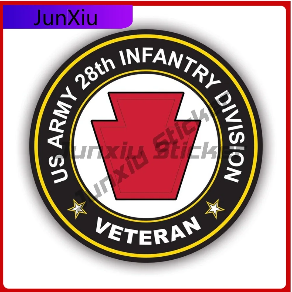 

Unique Vintage 28th Infantry Division Veteran Sticker Decal American Made Uv Protected Keystone National Guard Vet Veterans