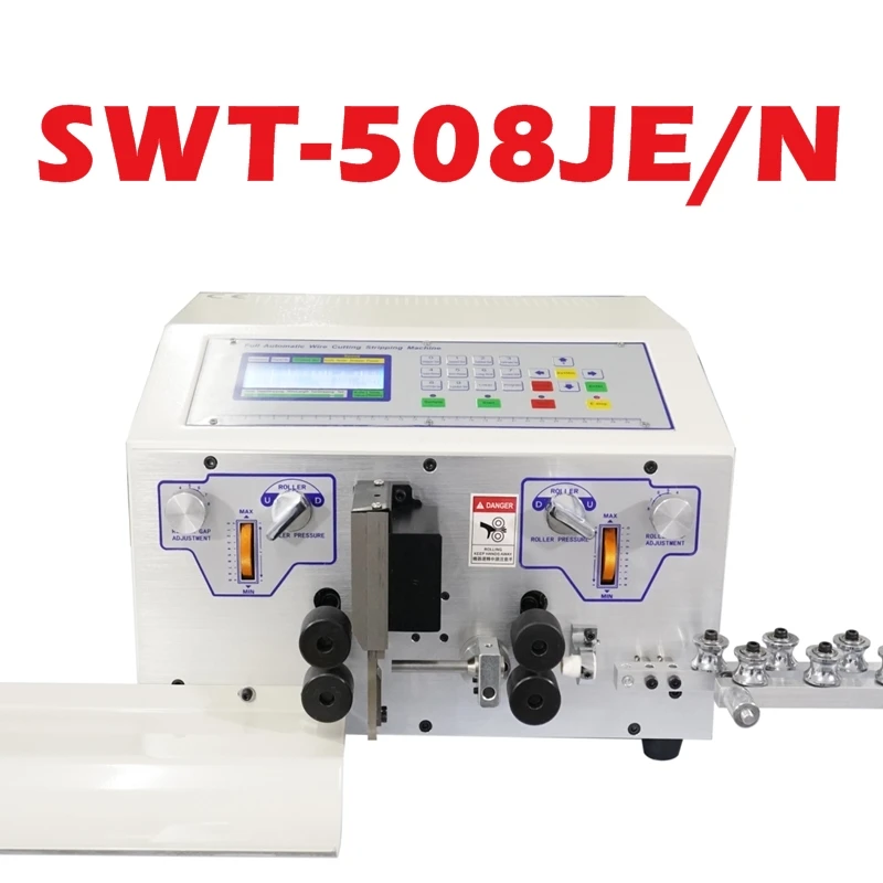 Imagem -04 - Máquina de Corte de Descascamento Automática do Fio Tela Táctil Controle do Computador Cabo Que Descasca o Descascador 220 v Opcional 110v Swt508-jes Je2s