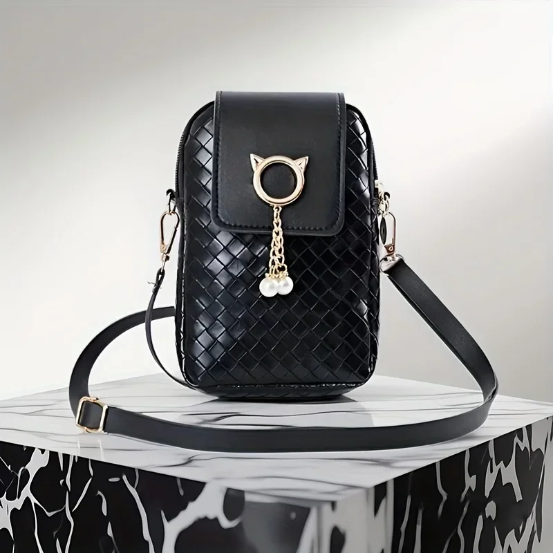 

Fashion Women Mini PU Leather Crossbody Shoulder Bag Casual Mobile Phone Wallet Cute Handbag for Girls