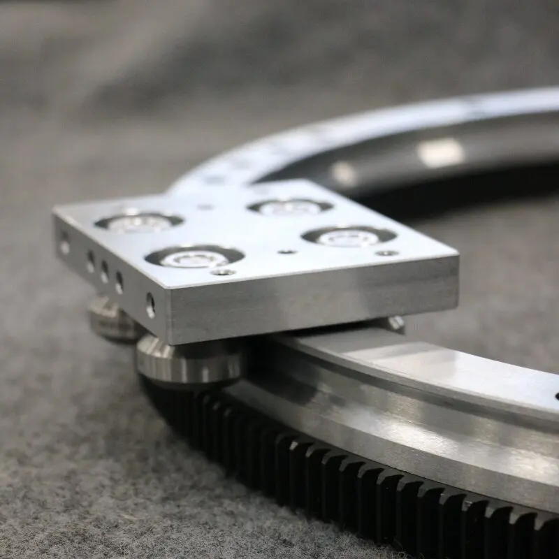 High Precision Circular Toothed Ring Guide Circulating Conveying System 800 Diameter V-Rack Guide Circular Arc Guide