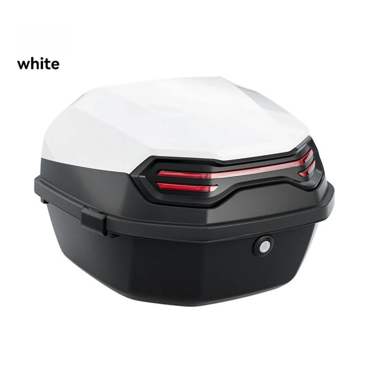 1pc 35L motorfiets topbox, motorfiets kofferbak ABS materiaal slijtvast met slot, motorfietsaccessoires, motorhelm - afbeelding 1