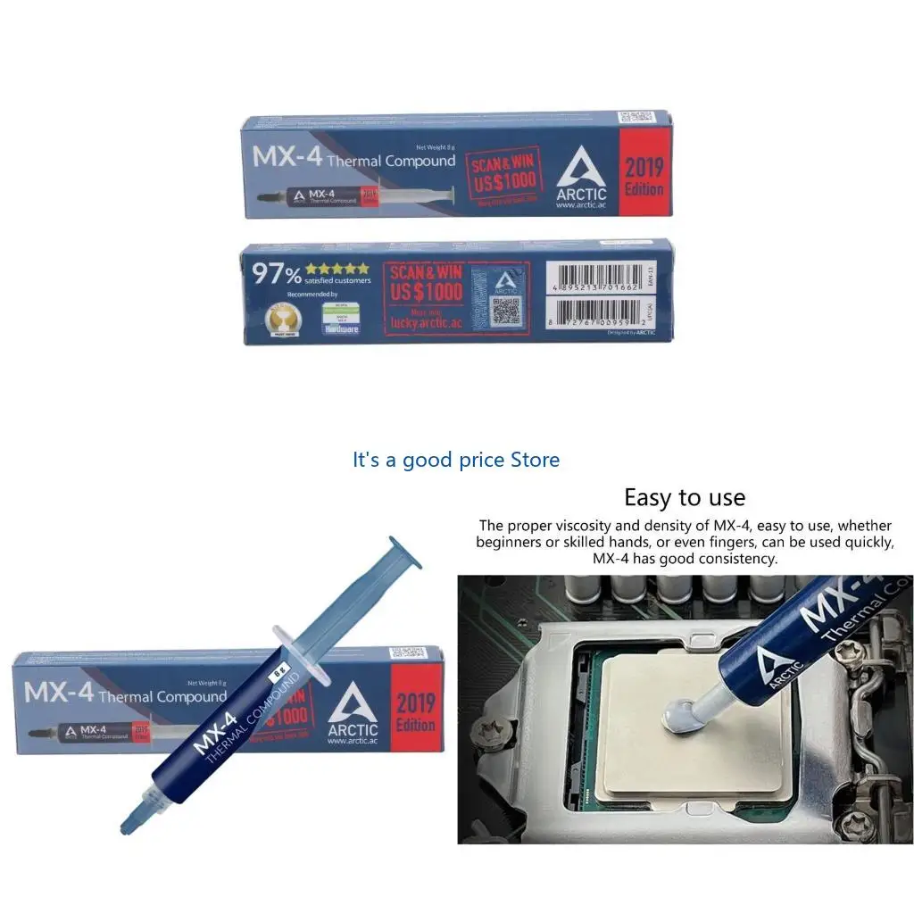 

MX4 Thermal Paste Advanced Cooling Grease Compound 8g Enhances Heat Management In Electronics Cpu Gpu Cooling MX-4