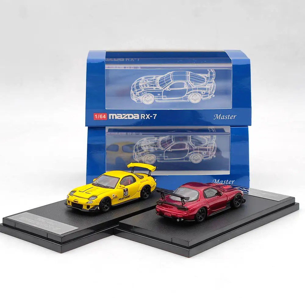 Master 1:64 RX-7/RX7 FD3S Amemiya Clamshell Diecast Models Toys Car Collection Gifts