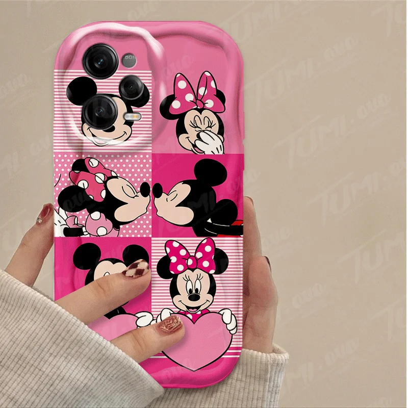 Custodia per telefono Disney Minnie Mickey Mouse per Xiaomi Redmi Note 13 12 Pro Plus 4G 5G 12S 12R 11 11S 10 10S 9S 7 8 9 Pro Max Cover