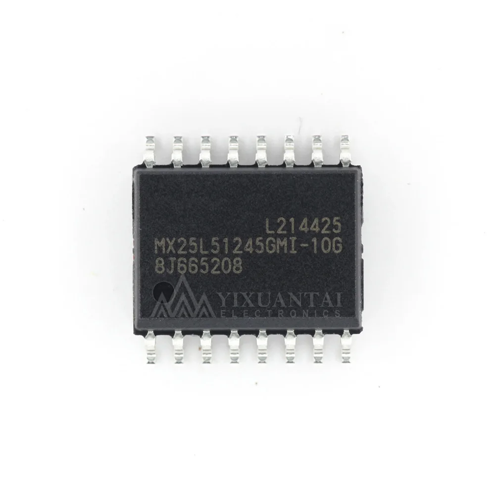 10pcs/Lot   MX25L51245GMI-10G 【Memory Chip 3V Serial NOR Flash 512Mbit X4 I/O SOP-16 】New and Original