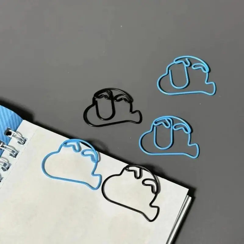 10 قطعة الكرتون أنيمي تلوين شين تشان لطيف التصميم مشبك ورق Kawaii طالب المعادن المرجعية الإبداعية المشبك الديكور هدية