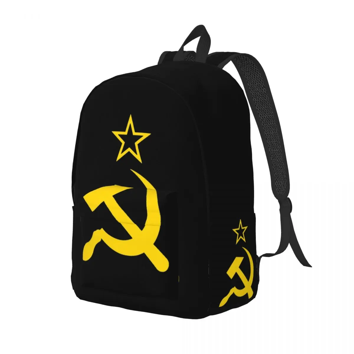 USSR Hammer Sickle CCCP Retro Russian Soviet Flag Backpack for Men Women Casual School Daypack Laptop Shoulder Bag with Pocket