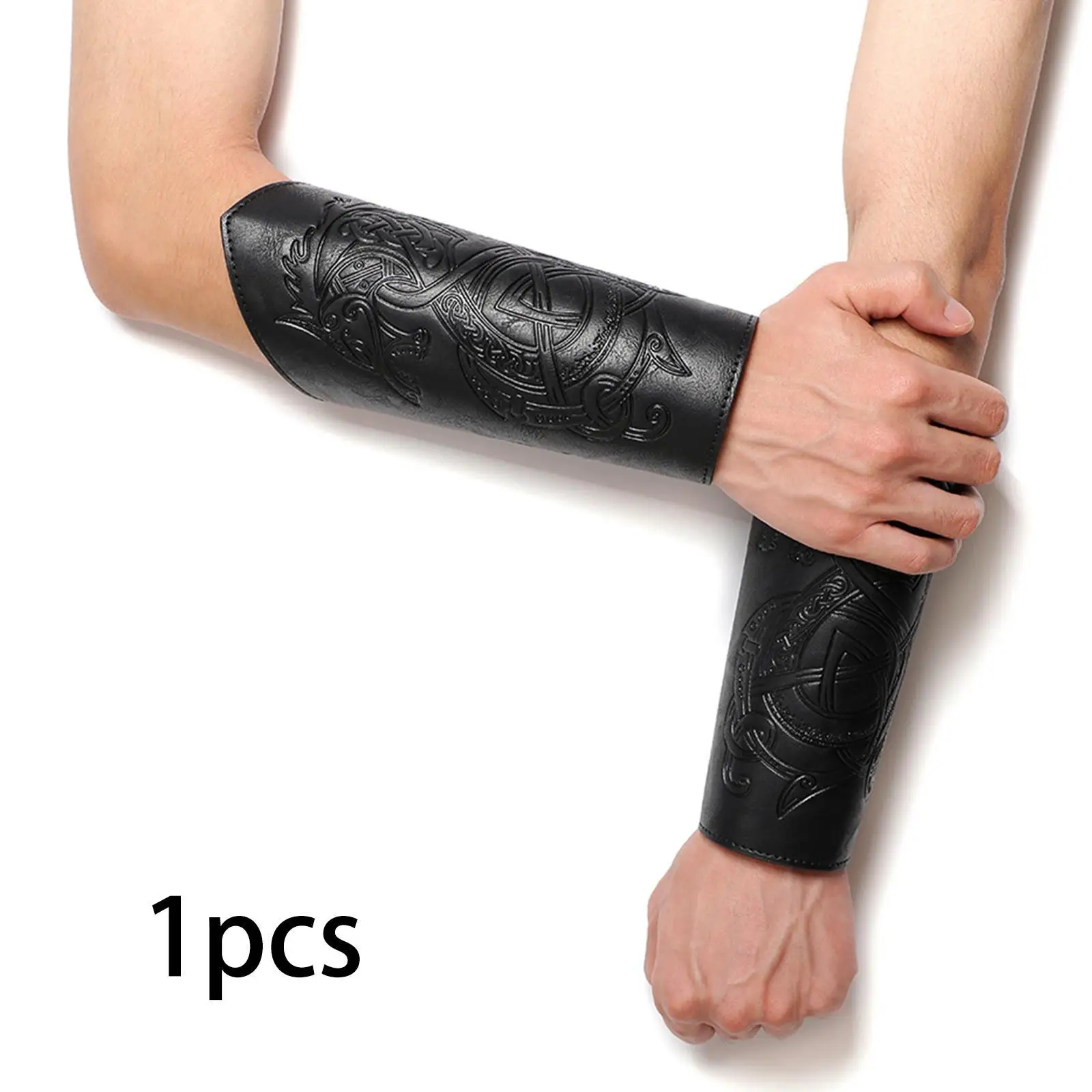 Retro steampunk braço guarda couro do plutônio medieval bracer traje prop para halloween cosplay masquerade