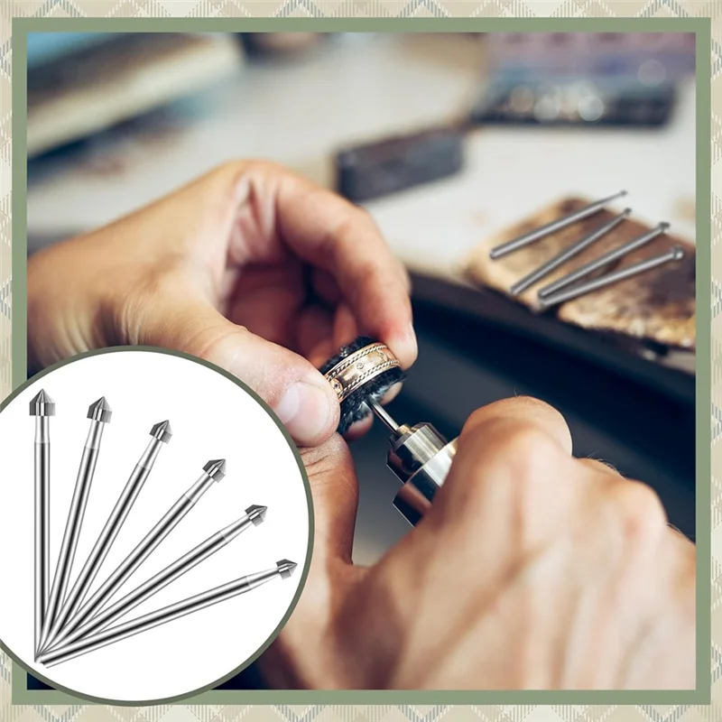 AF93-12Pc Zylinder Kegel Form Carving Grat Sets Schmuck Grat Setsshank Schmuck Machen Stein Einstellung Bohrer Für Lapidar 008-040