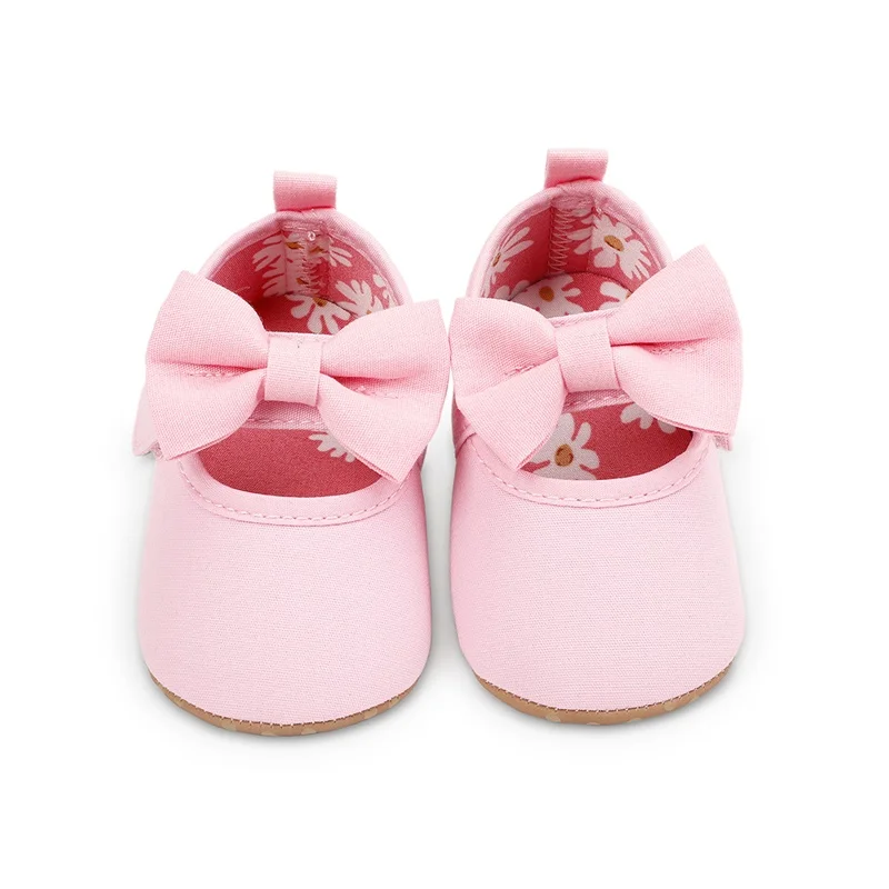 

Cute Infant Baby Girls Princess Shoes Bowknot Flats Non-Slip Wedding Dress Slippers Adorable Baby Booties