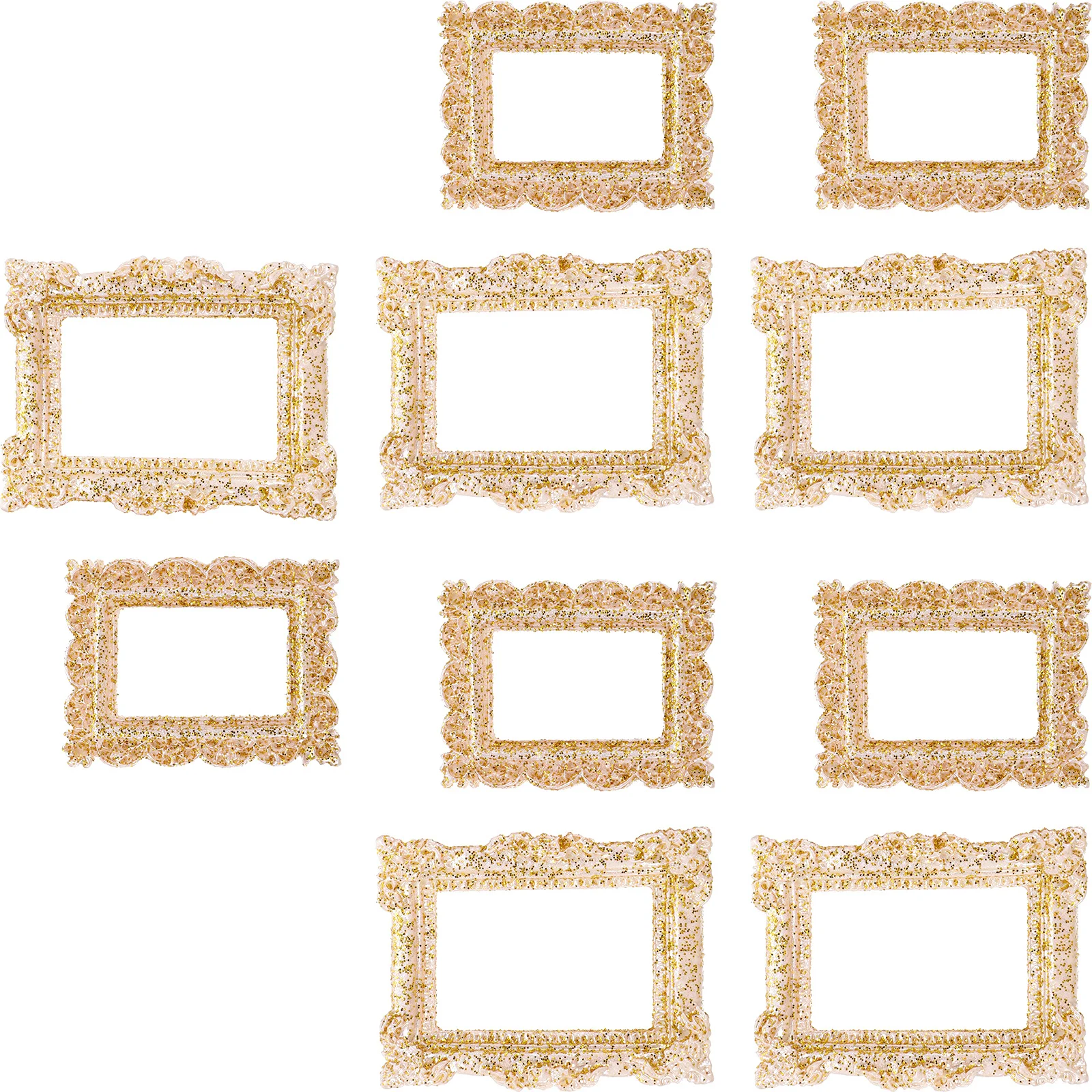 

10Pcs Mini Vintage Photo Frames Tiny Picture Frame Ornaments Craft Making Accessory Mini Frames Tiny Photo Frame