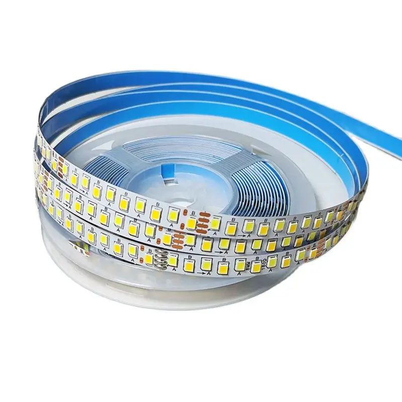 (4solder joints)3colors 5meters 2835-8mm-5B9C×2 and 5B10CX2 SANAN Chip Highlight constant current LED strip 20W×2/meter