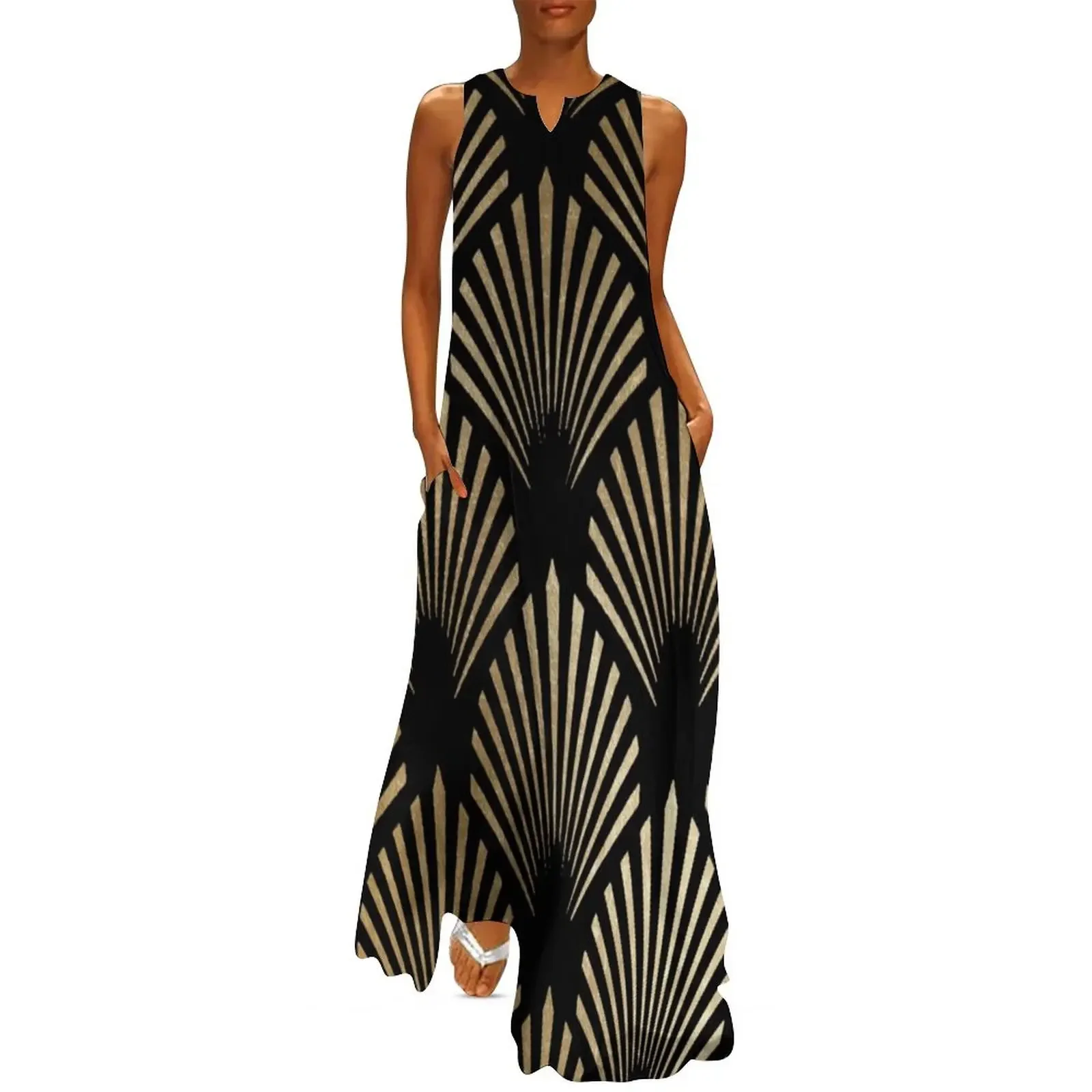 

Art Deco design - luxury fans III Long Dress dress dresses summer dress Bride dresses clothes for women