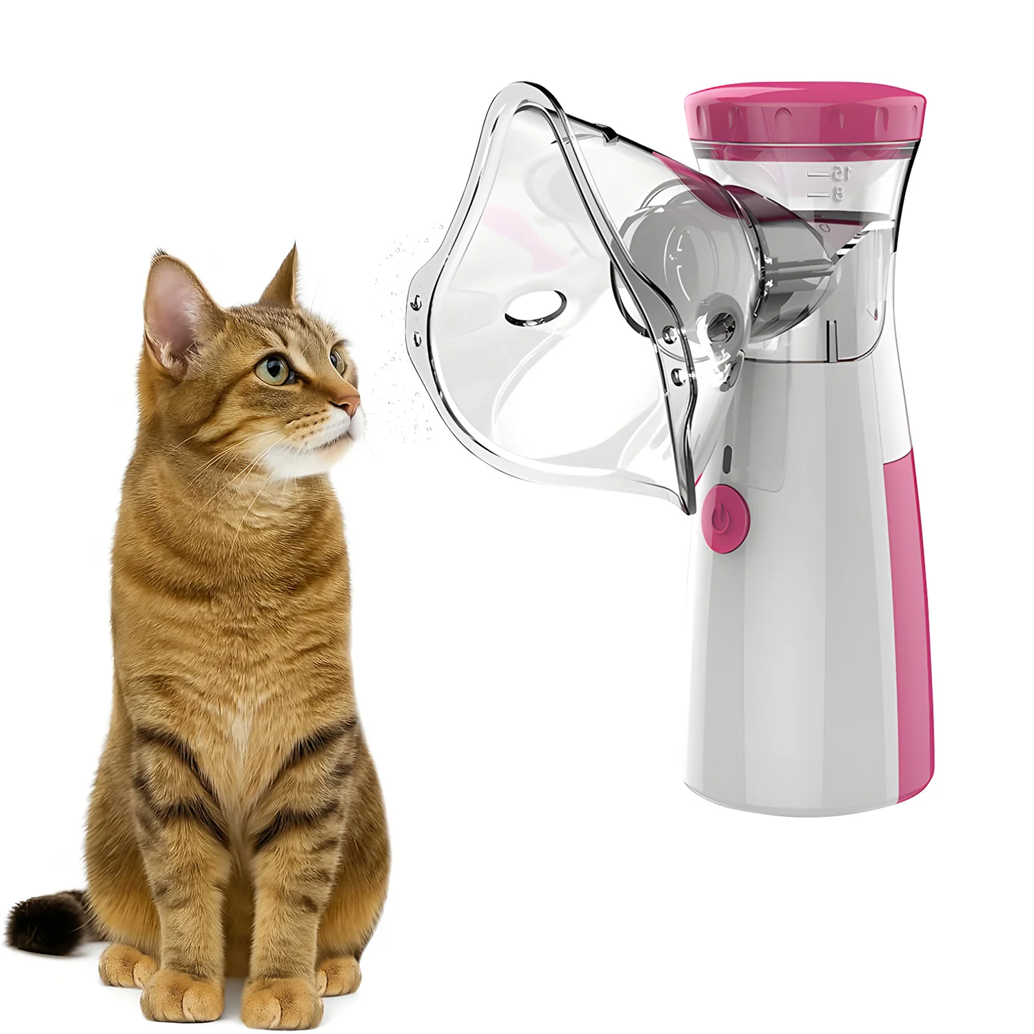 Portable Pet Nebulizer Animal Inhalation Device for Cats & Dogs Home Respiratory Relief Care Treatment Supplies