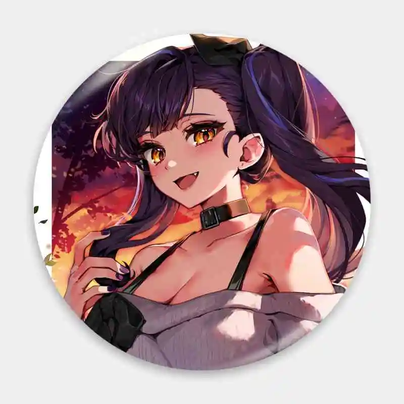 Lilpa Ch VTuber Anime Badge Brooch anchor Peripherals Pin Peripheral DIY Metal Fashion Lapel Tinplate Cosplay Gift For Friend