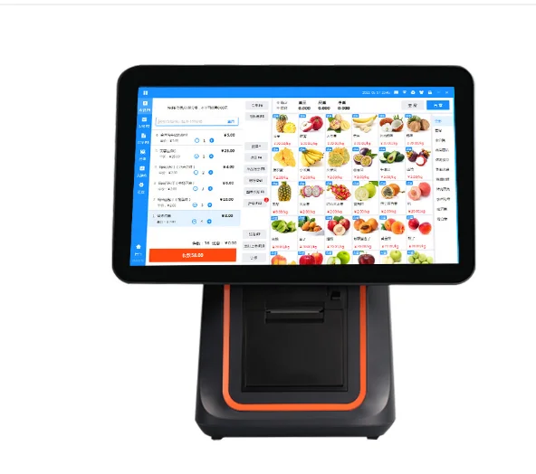 Imagem -05 - Tudo em One Touch Screen Pos System Android Windows Pos Terminal Função de Janela de Digitalização 15.1 Polegadas Novo