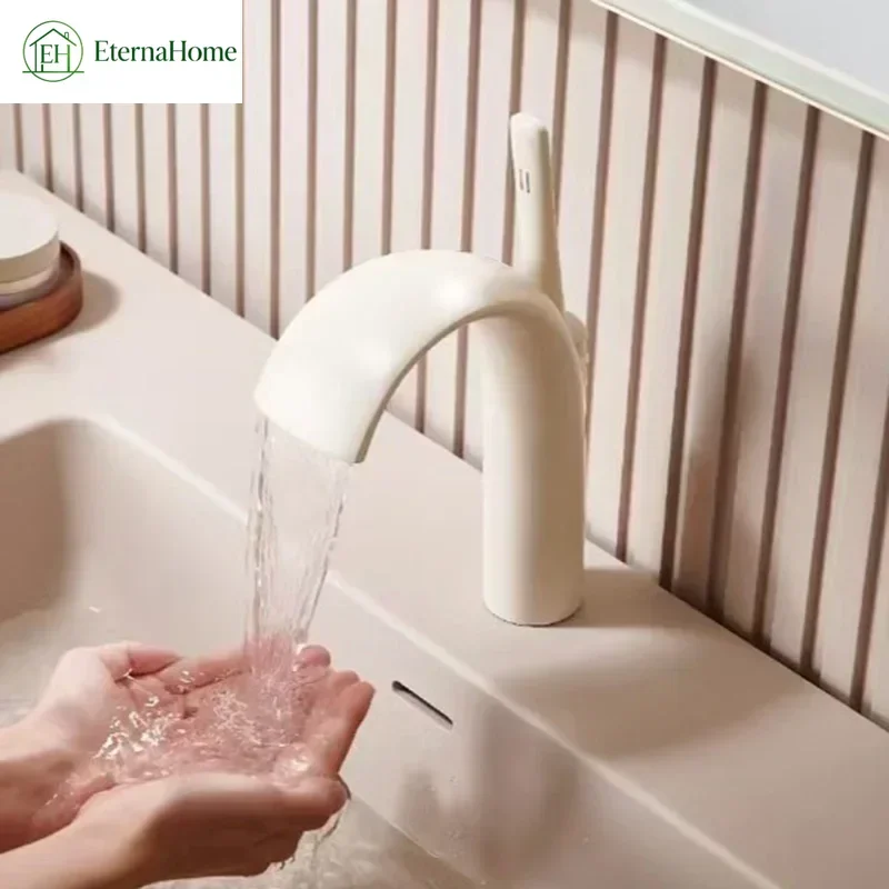 Basin Faucets Gray/Chrome/Gold/White Hot & Cold Water Mixer Undercounter Basin Sink Copper Taps Bathroom Washbasin Accessories