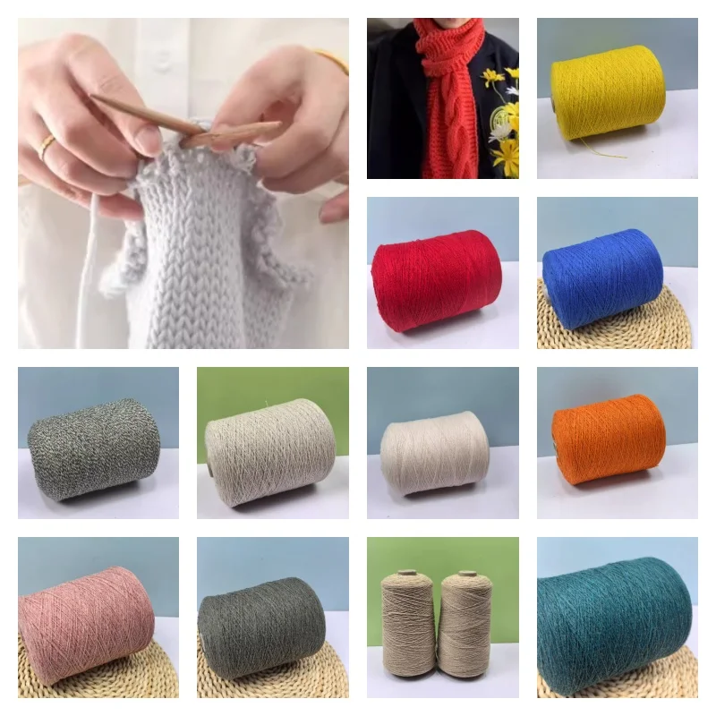 

500g 50％yak Wool Yarn DIY Handmade Knitting Sweaters Scarves Shawls Hats Knitting Auxiliary Materials Over 2/15 Branches Yarn