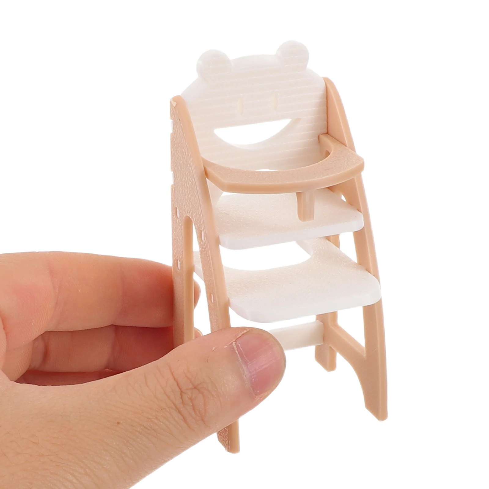 

1pcs Baby High 1:12 Scale Miniature Dollhouse Furniture Realistic Infant Dining Chair For Pretend Play - Mini Highchair,