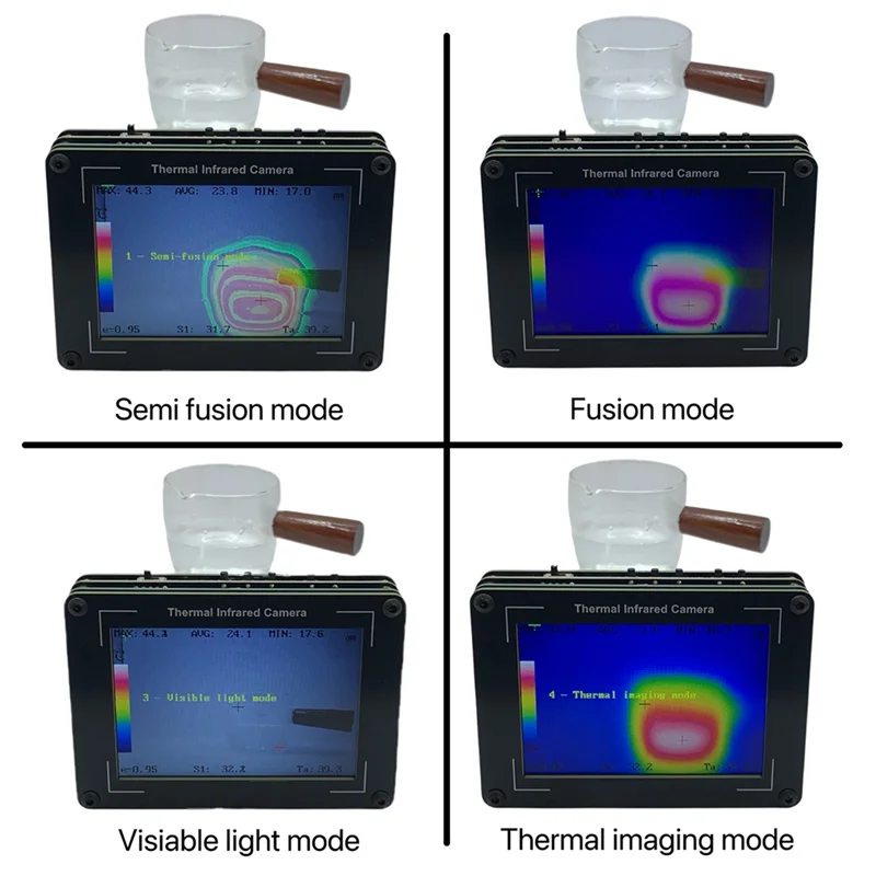 

OVMLX High-Performance Thermal Imager With Advanced MLX90640 Sensor, OV2640 Visible Light Camera,Fusion Mode,3.5Inch-ABRO