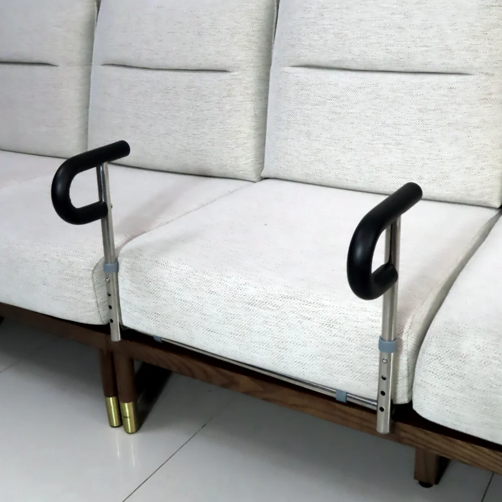 Suporte de sofá para idosos, uso doméstico, apoio de mão, aço inoxidável 304, sem fixação, suporte ajustável, estrutura de apoio de mão de segurança