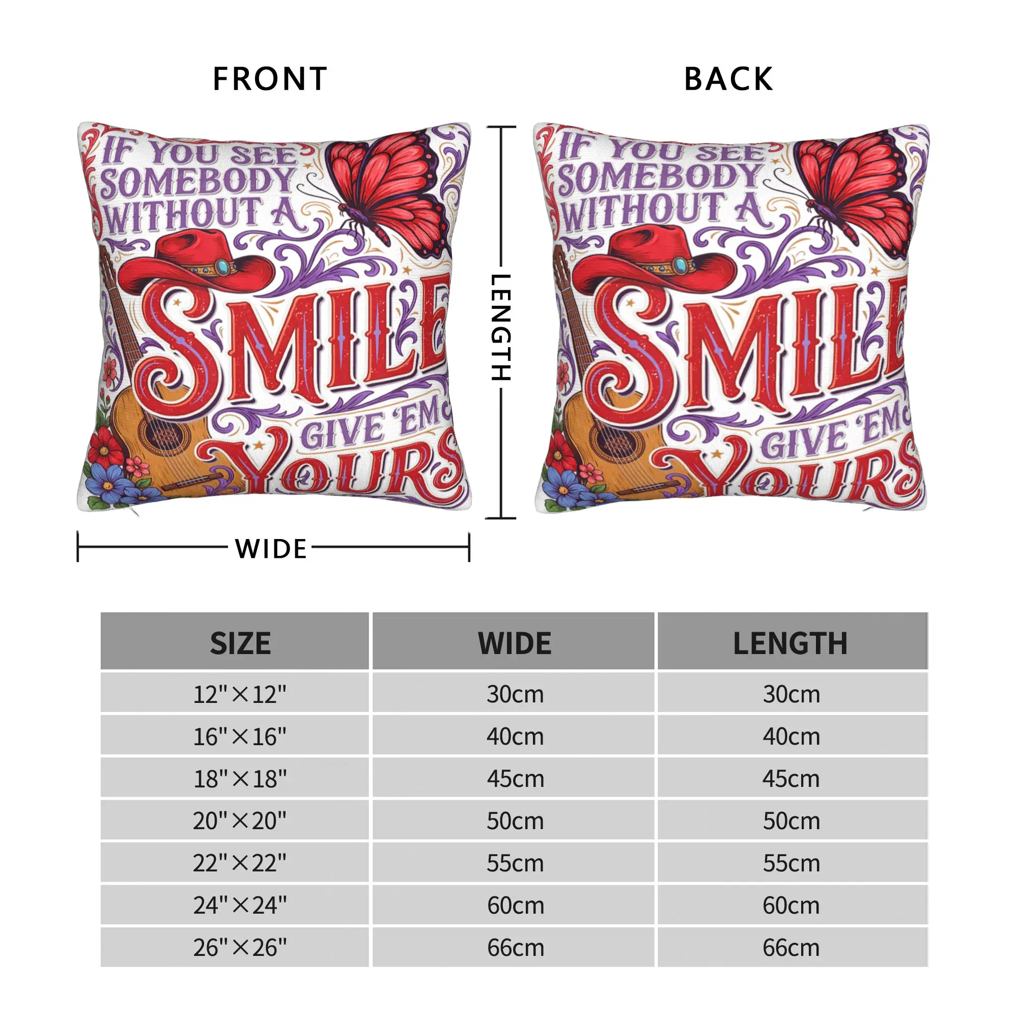if You See Someone Without a Smile Give Them One of Yours Pillowcases  Morden Pillow Case For Living Room Bed Chair Pillow Cover