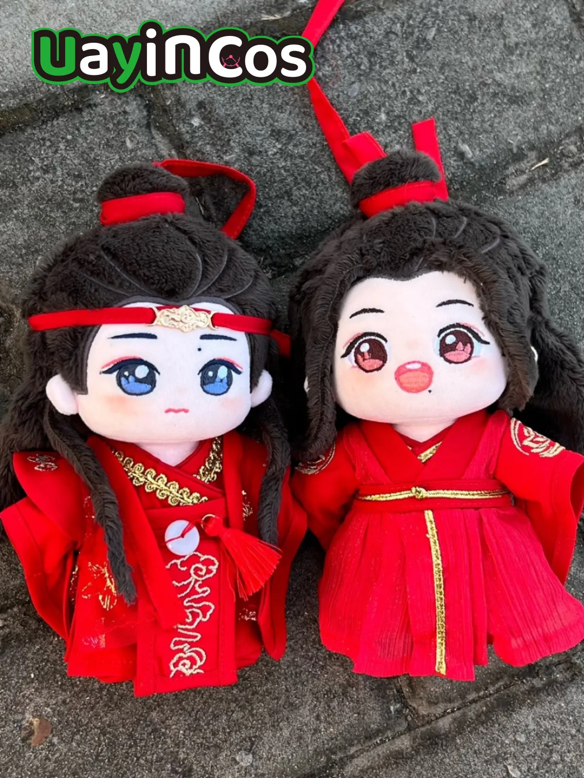 Grandmaster of Demonic Cultivation MDZS Lan Wangji Wei Wuxian Stuffed 15cm Plushie Plush Cotton Doll Clothes Anime Toy For Kids