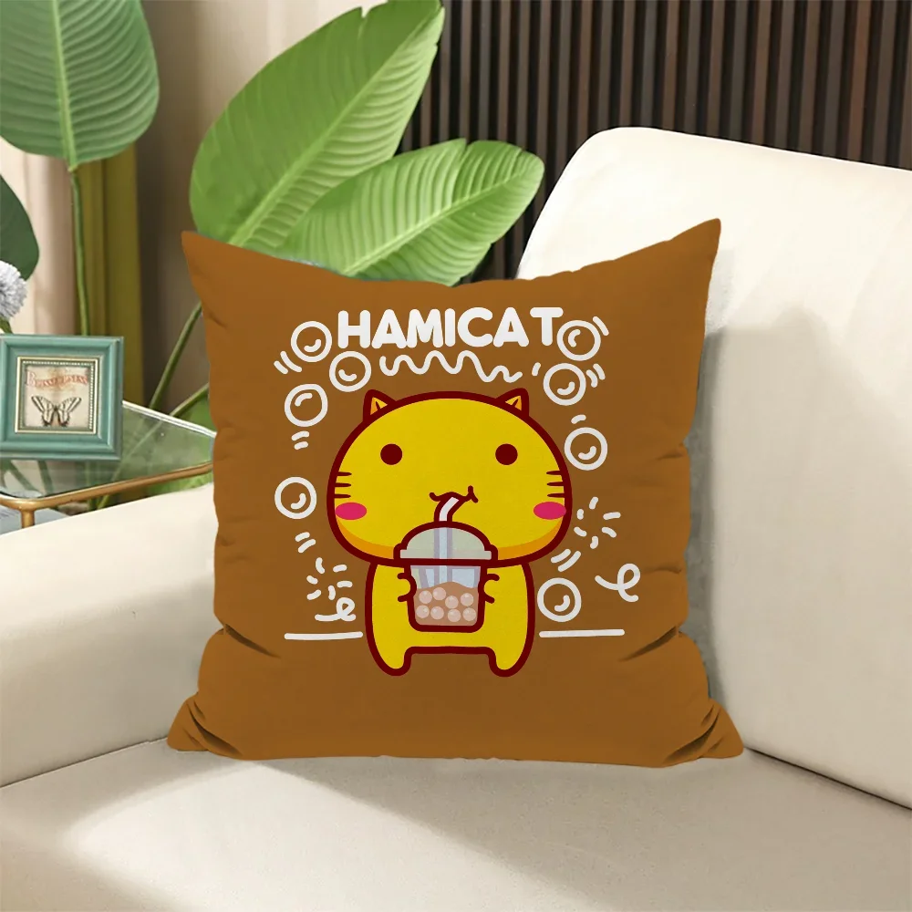 وسائد أريكة Hamicat أكياسها وسائد زخرفية يغطي غطاء الوسادة المخدة سقوط ديكور 45x45 الجسم 45x45 سنتيمتر أنيمي السرير