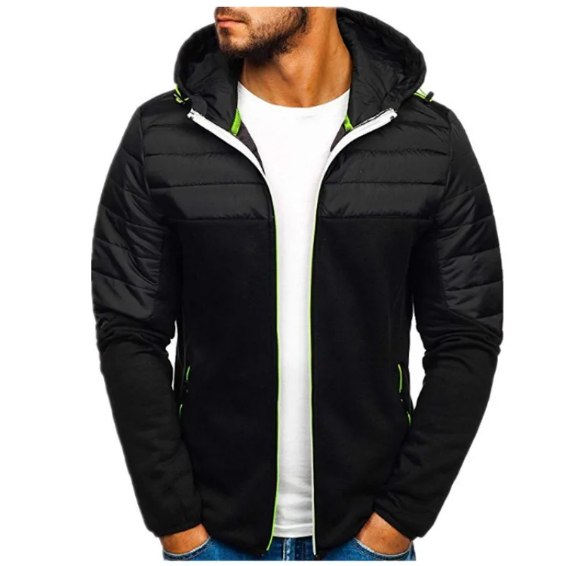 New Men Hoodies Casual Hoodies for Men with Zip Pockets Full Zip Long Sleeve Sweatshirt Sports Hooded Jacket