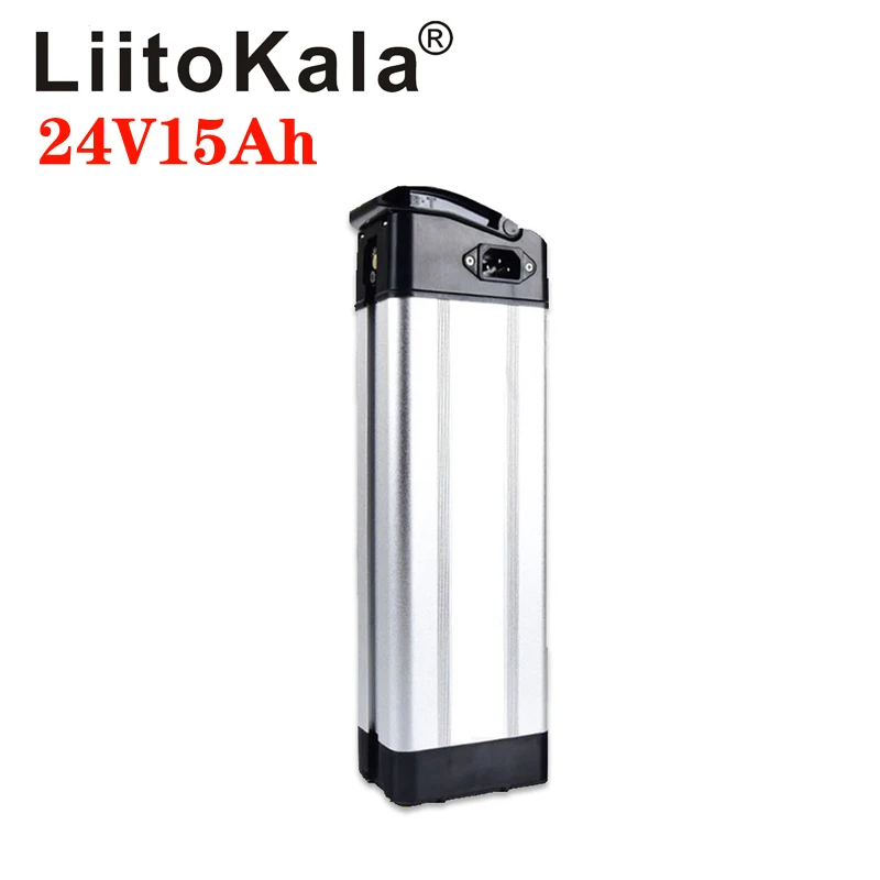 LiitoKala 24V 10ah 12ah 15ah 20ah Lithium Ion Dành Cho 24V 250W 350W Điện xe Đạp Pin Cá Bạc