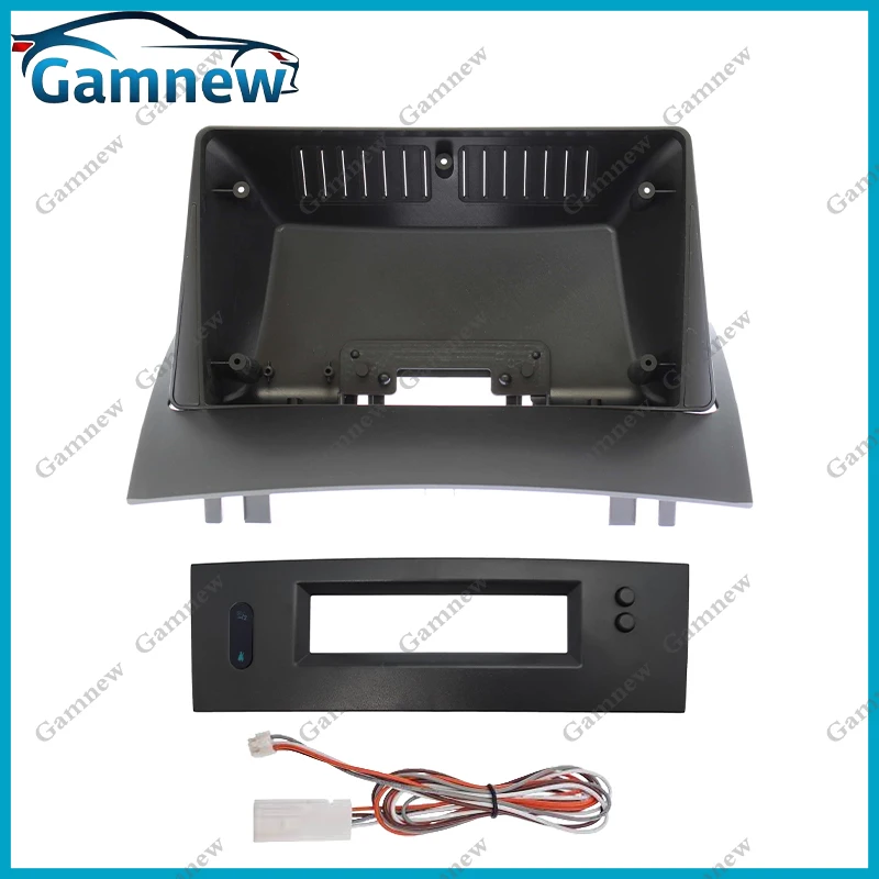 Adaptateur de Boîte Canbus pour Cadre de Voiture Renault Megane 2, Kit de Panneau de Montage pour Tableau de Bord, Android, 9 Pouces, 2002-2009