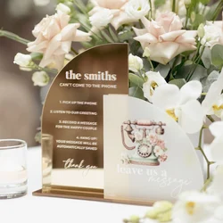 Wedding Audio Guestbook Sign,Audio Guest Book,After the Tone Sign,Gold Mirror Signs,Audio Book Table Sign,Table Decor