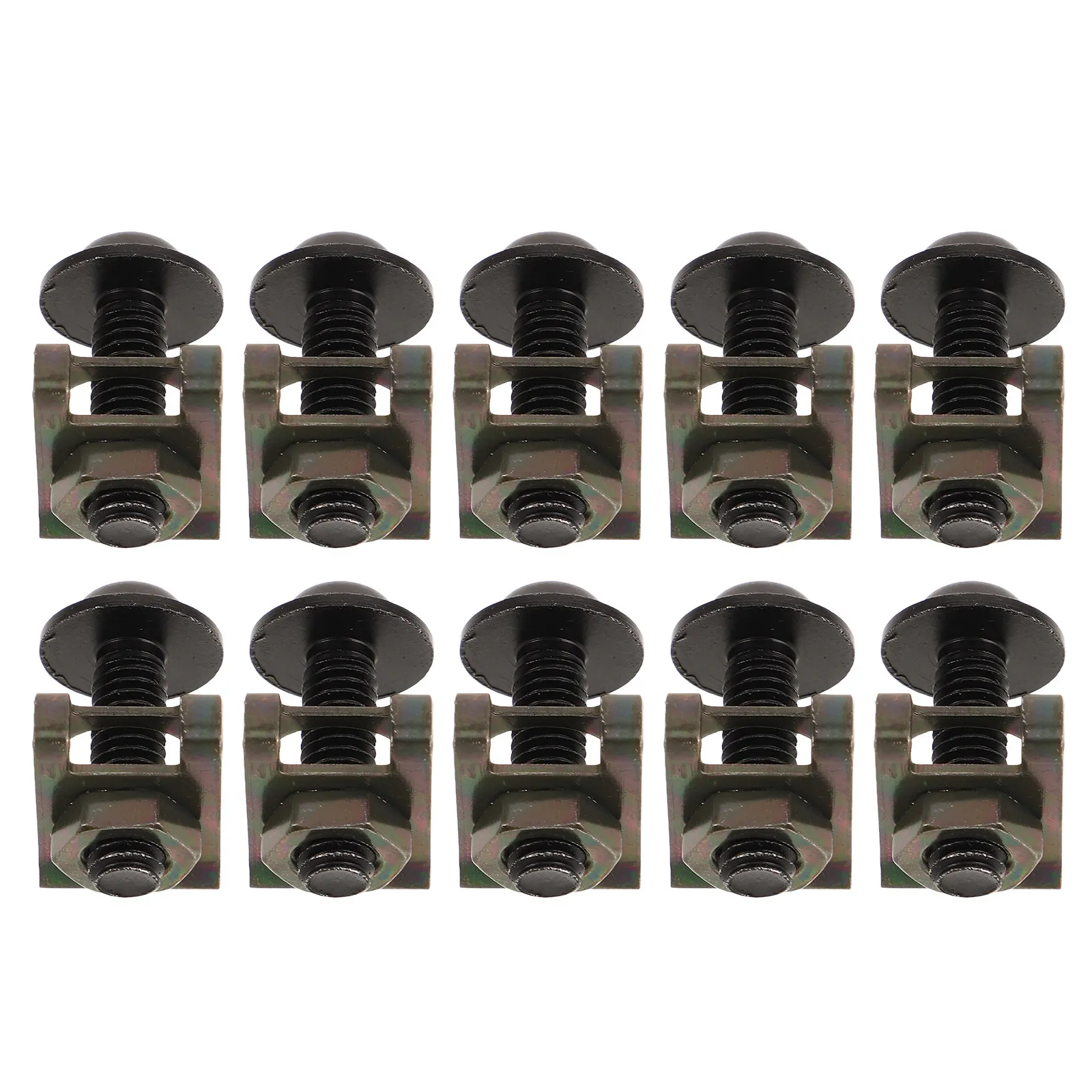 

10Pcs Motorcycle Fairing Fasteners 6Mm Aluminum Alloy Self-Tapping Screws Black Clips Skid Plate Bolts Side Panel Replacement