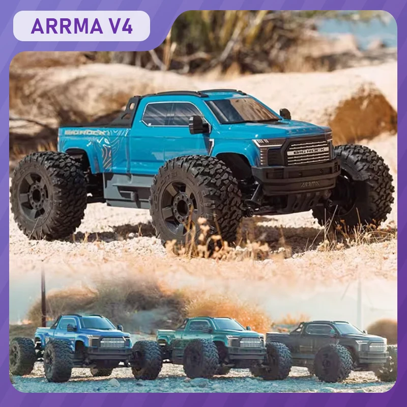 

ARRMA BIG ROCK Giant Stone V4 1/10 RC Пульт дистанционного управления Мощный электрический 4×4 Бесщеточный 4WD Внедорожный игрушечный автомобиль для взрослых и детей