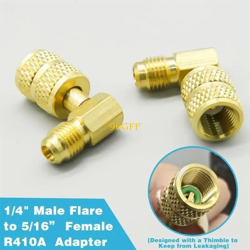 96GF Comprehensive R410A Adapter Straight Adapters Angled Adapters Cooling System Repair Tool for Refrigeration Service