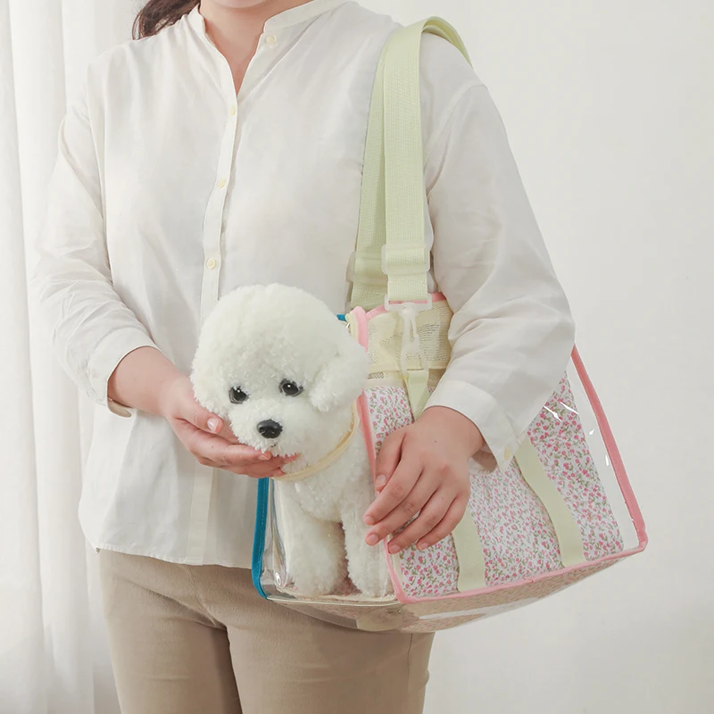 

Fashionable Cute Pet Outing Bag Dog Bichon Teddy Small Body Maltese Transparent Jelly Bag