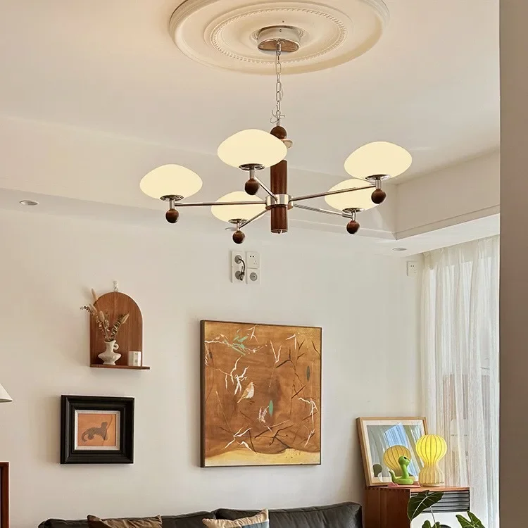 2025 ضوء أبيض جديد ثريا غرفة المعيشة الفرنسية العتيقة الضوء الرئيسي الصيني الجديد #2