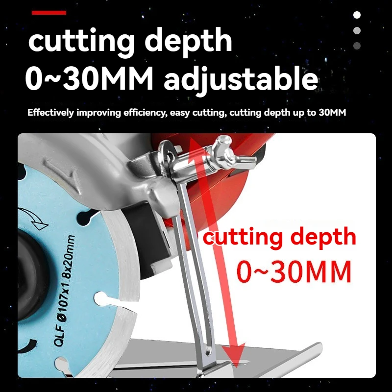 Small Woodworking Handheld Cutting Machine Household High-power Multifunctional Handheld Ceramic TileStone MetalSlotting Machine