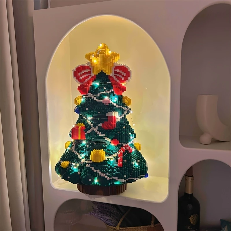 

2025 Christmas Tree Building Block Sets 15000pcs Christmas Gift Box Large Model Building Block Set for Adults Xmas Decorations