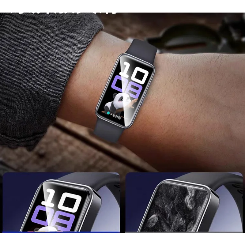 Picture 6: Flexible Screen Protectors for Huawei Band 8/9/10 HD Clear Anti-scratch Smartwatch Films with Easy Install Kit Accessories