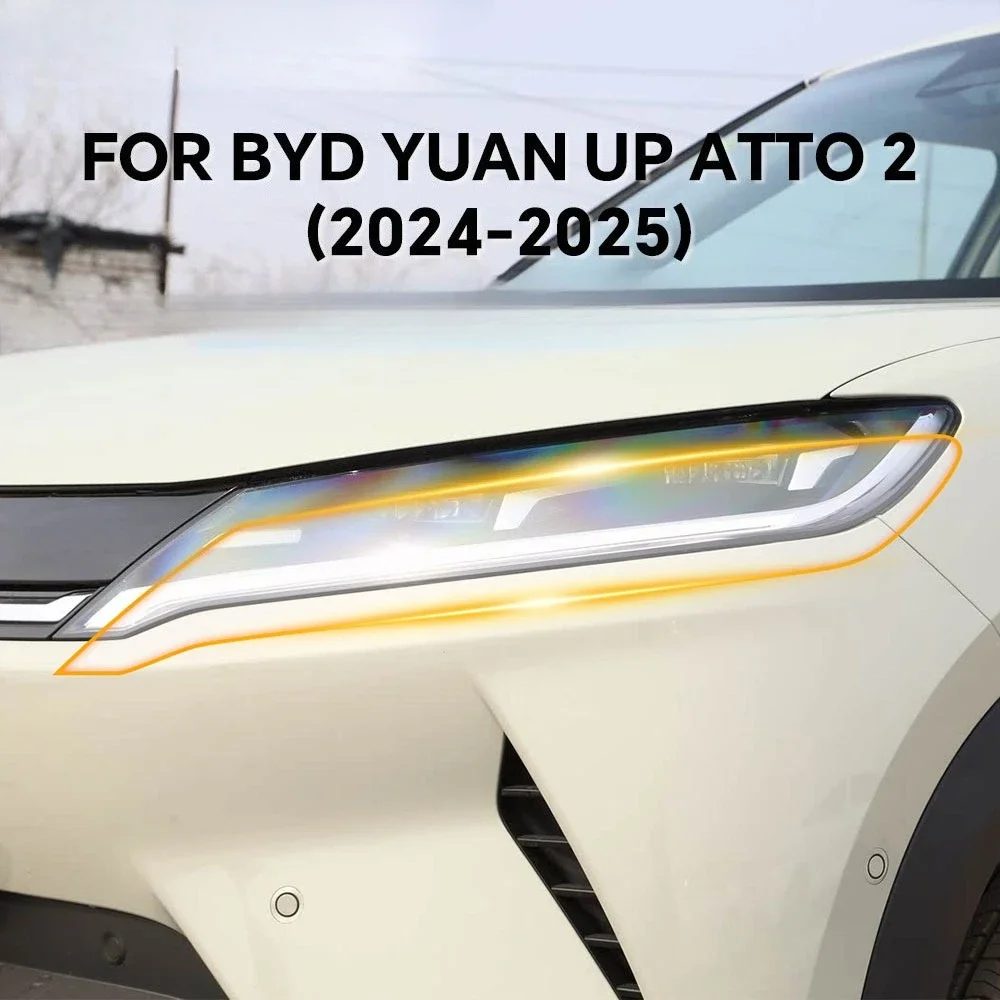 For BYD YUAN UP ATTO 2 2024-2025 Pre-cut PPF Headlight Rearview B C Pillars TPU Paint Protection Film Clear Bra Anti-Scratch Kit