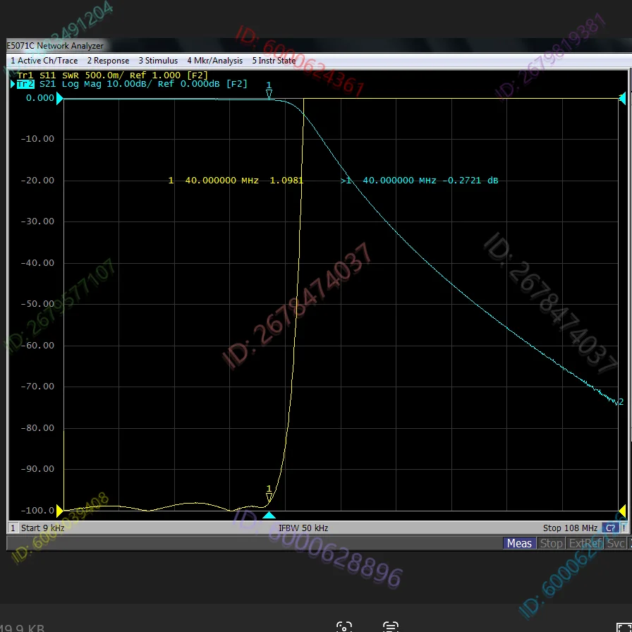 LPF-40M-5WM مرشح تمرير منخفض M أنثى 5 واط 40 ميجا هرتز
