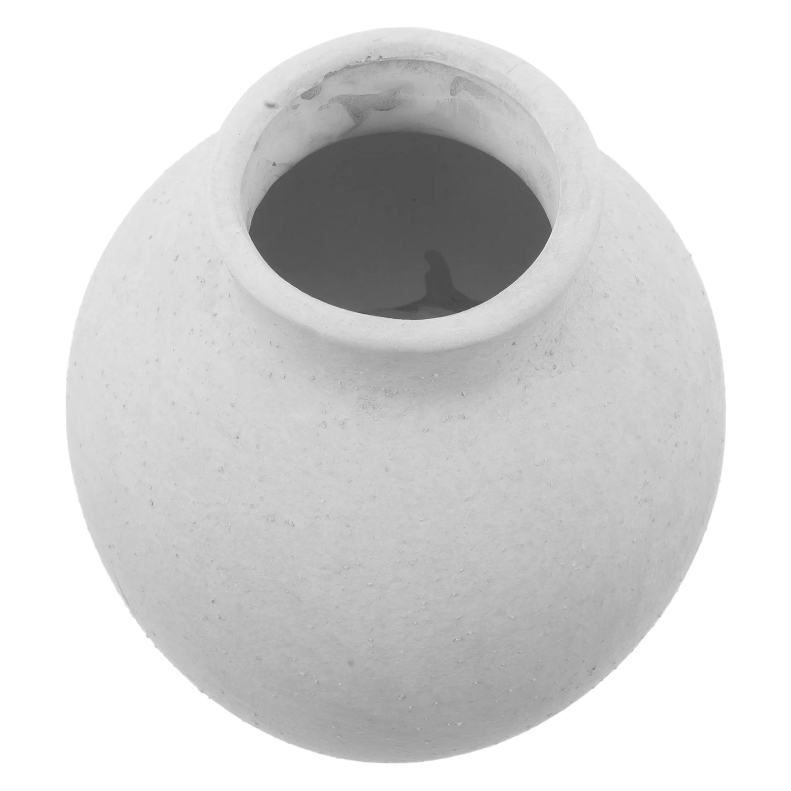 

Decorative Pottery Vase Retro Farmhouse Flower Rustic Ceramic White Floral Vintage