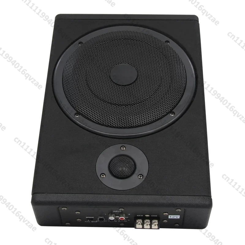Car Audio System Modified Subwoofer, 12V Deep Bass, 8-inch Car Seat Cannon, Dedicated Ultra-thin Active Cannon with Tweeter