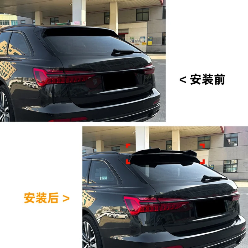 SAAR Suitable for Audi A6 C8 Avant S-Line 19-24 Model Blade Top Wing Spoiler Modification