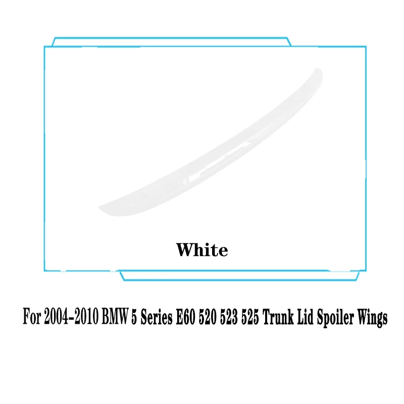 Spoiler Posteriore Per BMW Serie 5 E60 2004-2010, Stile M5, Verniciabile, ABS Resistente, AutoVision