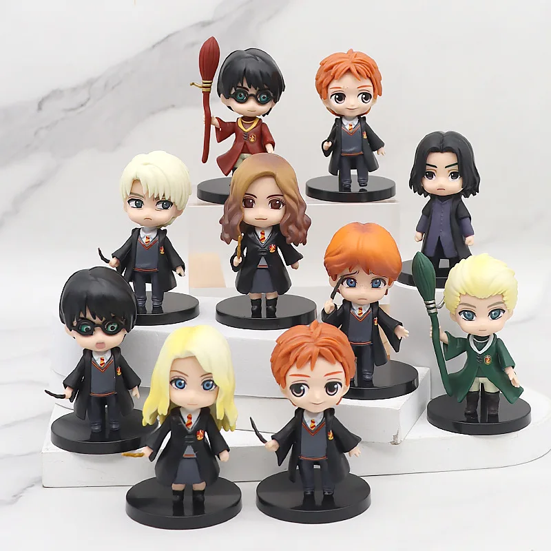 

Harry Potter Academy of Witchcraft and Wizardry Animation Hand-made Hermione Potter RON Action Figure 10-piece Set Bjd Haikyuu