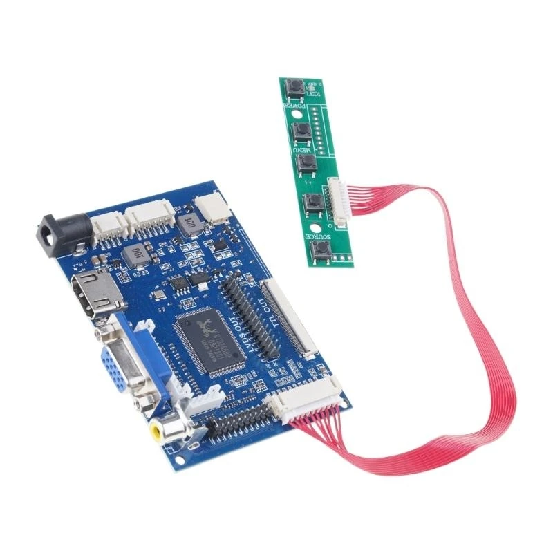 7/8 Inch Lcd-scherm 50pin TTL LVDS Control Board Ondersteuning AT070TN90/92/94 Driver HDMI1.2 naar Auto Projectie VGA 2AV