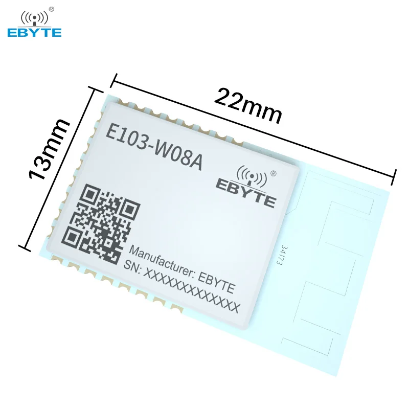 Wifi Module Ebyte 2.4G E103-W08A IoT Dual ARM Core PCB Antenna Low Power Consumption TCP HTTP Client MQTT Wifi Wireless Module