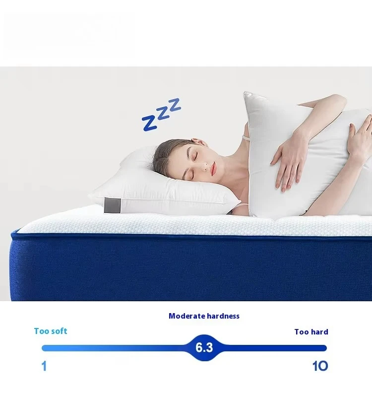 블루 박스 메모리폼 스프링 매트리스 슬로우 리바운드 쿨링 중간 압력 제로 홈 패드 어린이용 라텍스 롤백 압축